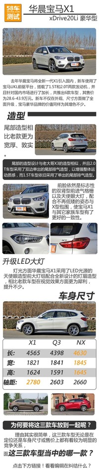 华晨宝马X1 2.0T低功率版测试 加速7.58秒